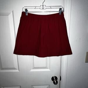 Nike Dri-Fit Tennis Pickleball Golf Short Skirt Skort Red Sz Medium Embroidered